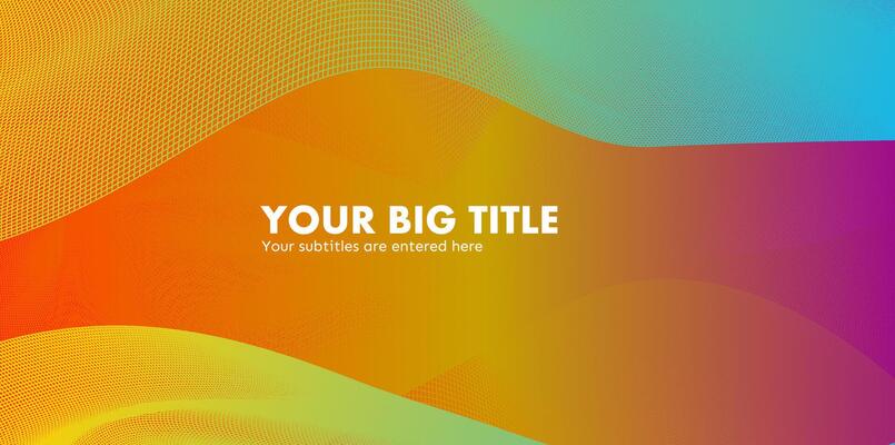 a colorful abstract background with a text box