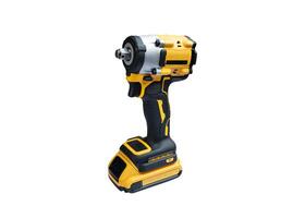 electElectric tool ,Power tool ,Mid-Range Cordless Impact Wrench or Cordless screwdriver with battery on white background photo