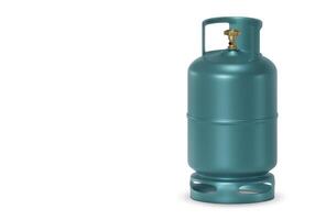 Green gas tanks isolated on white background photo