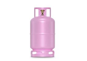pink gas tanks isolated on white background photo