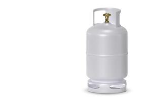 White gas tanks isolated on white background photo