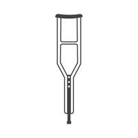 Crutch icon design vector