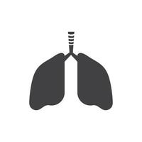 Lungs icon illustration vector