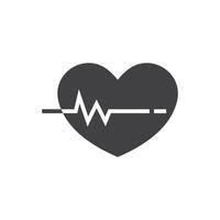 heart beat line vector