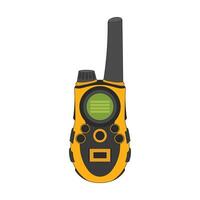 cartoon illustration handheld transceiver icon Isolated on White vector