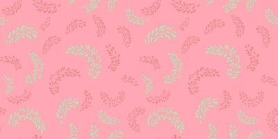Spring or summer simple seamless pattern with abstract branches tiny shapes drops, spots, dots. Minimalist background patterned. hand drawing sketch. Collage for designs, printing vector