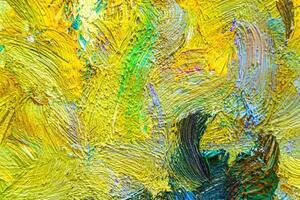 Colorful abstract oil painting art background. Texture of canvas and oil. photo