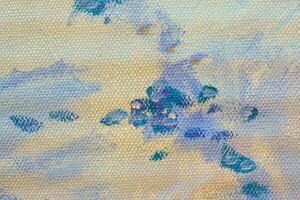 Colorful abstract oil painting art background. Texture of canvas and oil. photo