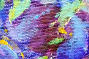 Colorful abstract oil painting art background. Texture of canvas and oil. photo