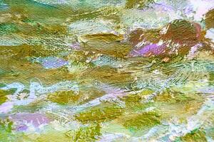 Colorful abstract oil painting art background. Texture of canvas and oil. photo