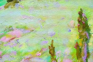 Colorful abstract oil painting art background. Texture of canvas and oil. photo