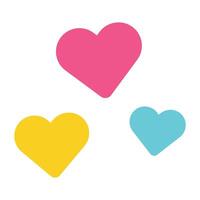 Cute Heart icon. vector