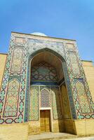 The ancient mausoleum of Shakh-I-Zinda, The Tomb of living King, during the reign of Amir Temur in Samarkand. photo