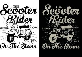 Motorbike T-Shirt Design vector