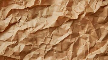 Seamless brown kraft paper texture showcasing rugged charm. Authentic simplicity concept. AI Image photo