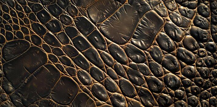 Crocodile leather texture. Intricate details enhancing luxurious rugged elegance AI Image photo
