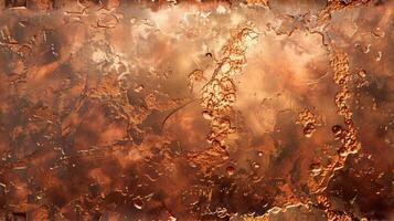 Vintage polished copper texture for retro designs. Elegant metallic background AI Image photo