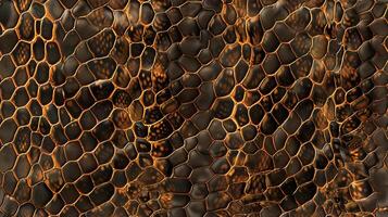 Snakeskin leather pattern. Striking backdrop for seamless fashion with sophisticated style AI Image photo