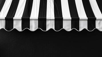 Vibrant striped awning design with bold allure. Modern graphic concept. AI Image photo