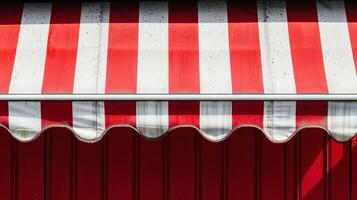 Modern allure in bold striped awning graphic. Vibrant design concept. AI Image photo