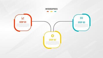 Two Step Infographic label design template with line icons. process steps diagram, presentations, workflow layout, banner, flow chart, info graph. vector