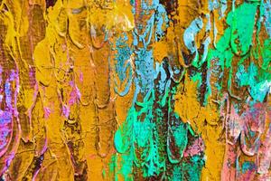 Colorful abstract oil painting art background. Texture of canvas and oil. photo