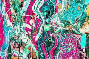 Colorful abstract oil painting art background. Texture of canvas and oil. photo