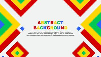 Abstract Background Design Template. Banner Wallpaper Illustration. Colorful Rainbow Template vector