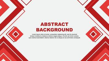 Abstract Red Background Design Template. Abstract Banner Wallpaper Illustration. Red Background vector