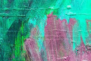 Colorful abstract oil painting art background. Texture of canvas and oil. photo