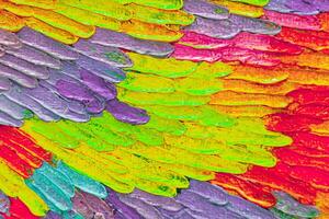 Colorful abstract oil painting art background. Texture of canvas and oil. photo