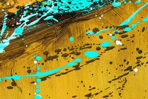Colorful abstract oil painting art background. Texture of canvas and oil. photo
