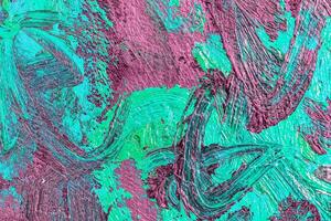 Colorful abstract oil painting art background. Texture of canvas and oil. photo