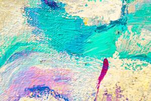 Colorful abstract oil painting art background. Texture of canvas and oil. photo