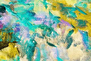 Colorful abstract oil painting art background. Texture of canvas and oil. photo