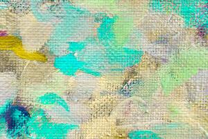 Colorful abstract oil painting art background. Texture of canvas and oil. photo