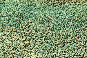 Texture of green scratched concrete. Abstract background. photo