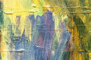 Colorful abstract oil painting art background. Texture of canvas and oil. photo