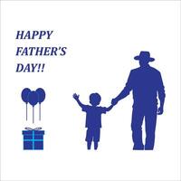 happy father's day icon logo design vector