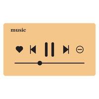 music playlist icon design vector