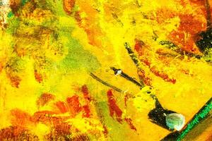 Colorful abstract oil painting art background. Texture of canvas and oil. photo