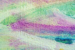 Colorful abstract oil painting art background. Texture of canvas and oil. photo