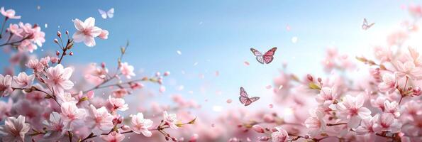 A cluster of pink flowers suspended in mid-air photo