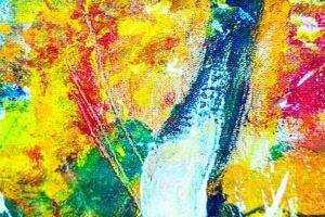 Colorful abstract oil painting art background. Texture of canvas and oil. photo