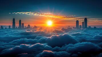 el Dom conjuntos terminado un nublado cielo foto