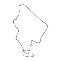 la altagracia provincia mapa, administrativo división de dominicano república. ilustración. vector