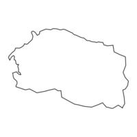 monte cristi provincia mapa, administrativo división de dominicano república. ilustración. vector