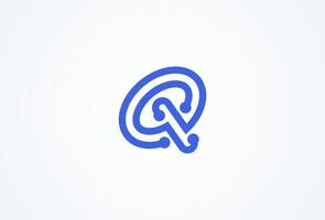 Letter Q Technology Logo, letter Q with tech style logo design inspiration, Flat Logo Design, illustration vector
