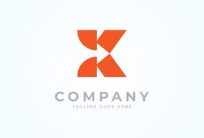 Initial K Logo, letter K with with arrow inside, Usable for Business and logistic Logos, illustration vector