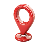 rot Ort Symbol 3d Stil auf isoliert transparent Hintergrund png